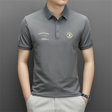 夏季短袖POLO衫中青年男装时尚百搭商务休闲翻领t恤QS3035-P70，男装Polo衫，星座1105-3