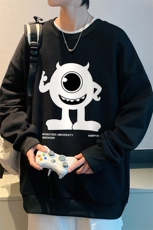 S6327-P28秋季圆领卫衣男大码韩版宽松长袖外套，男装卫衣，电商A040