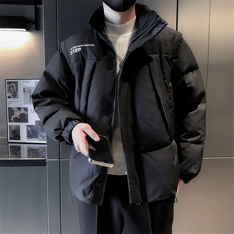 抖音男士袖子可以脱卸棉衣可变马甲款式B226-MY26-P125,男装棉衣,电商A210