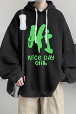 连帽卫衣男大码胖子帽衫大号运动服WY2418-P35，男装卫衣，电商A040