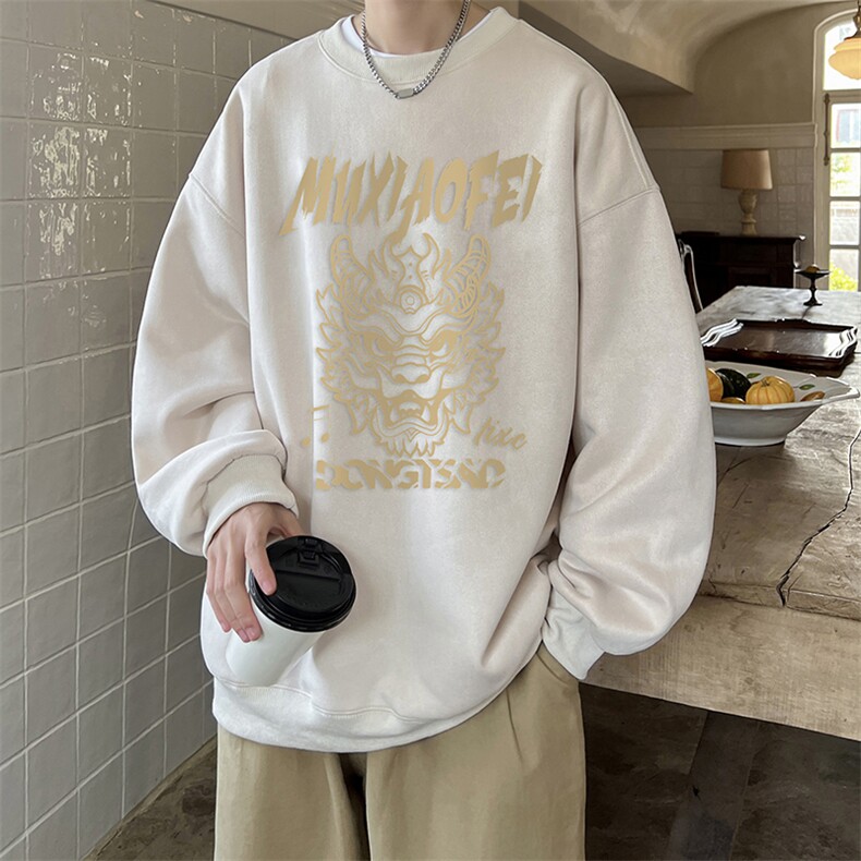 量大优可提供视频麂皮绒卫衣圆领HD019-1-LPYL4105-P30,男装卫衣,电商019-1