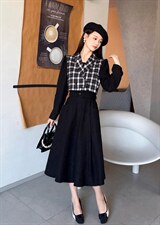 秋季时尚连衣裙，女装连衣裙，亿炫(5F)