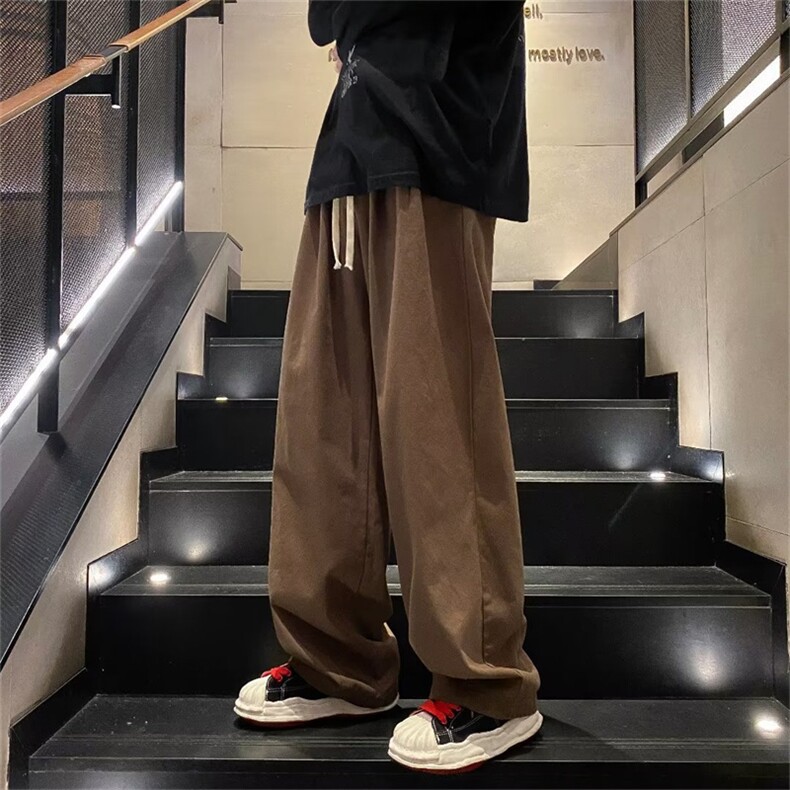 新款高街vibe休闲长裤男士秋冬季美式潮牌工装直筒裤子K2938-P35,男装休闲裤,星座1008