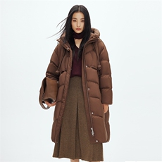 羽绒服女高级感中长款冬季新款90鸭绒保暖外套，女装羽绒服，灵动羽绒服工厂