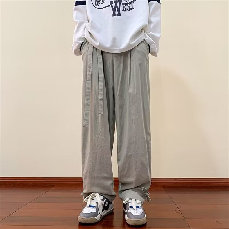 风男装休闲裤男宽松2025秋长裤中式民族直筒工装裤1336-P41,男装民族服装,星座910-5