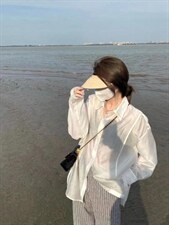 夏季防晒衬衫，女装衬衫，Bella(2F)