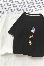 YT26165-P30亚短袖t恤男大码五分袖男宽松七分袖港风摆拍，男装T恤，电商A040