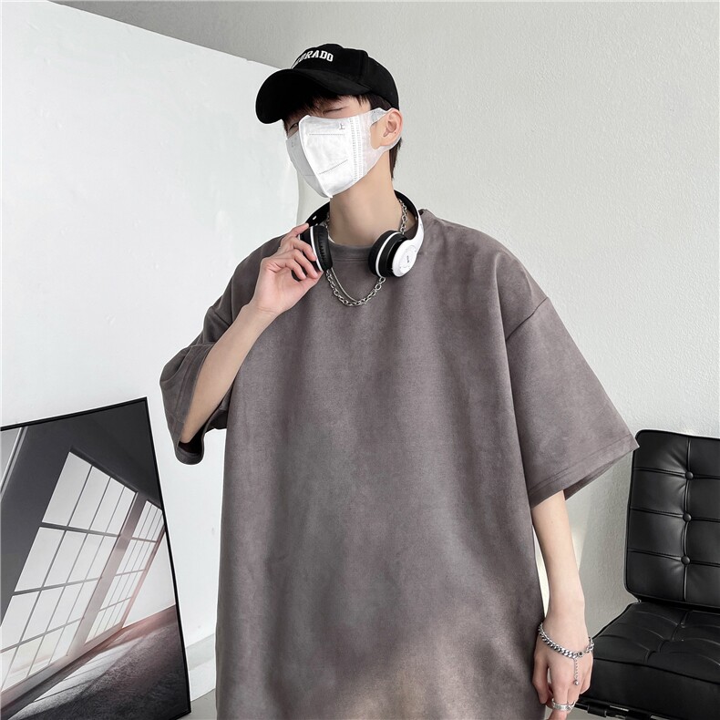 美式风重磅短袖T恤男多色简约圆领宽松韩版潮流上衣T3369-特价P19,男装T恤,电商A007