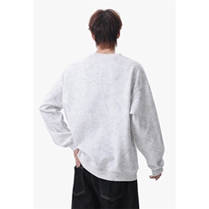 2026春季新款无影墙大码华棉刺绣圆领卫衣M-5XHW26252-特P35，男装卫衣，电商A022