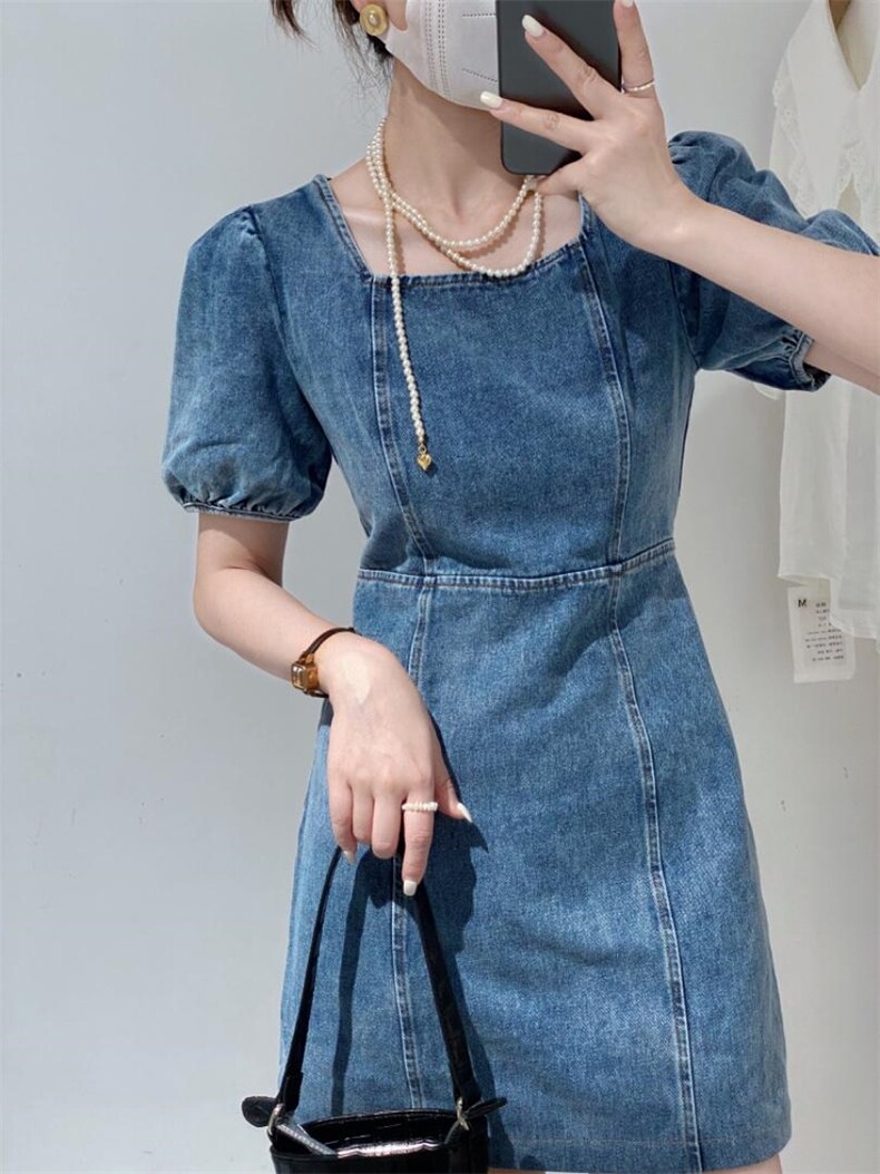 显瘦牛仔短裙，其它，驿谷