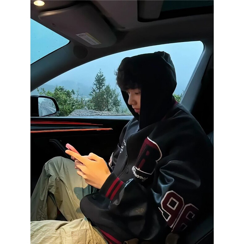 【现货足】DW630-P70春秋拼接撞色棒球服外套男女美式宽松夹克，男装夹克，星座603-2