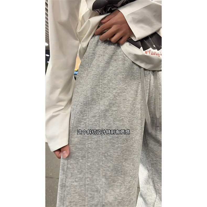 春季新款垂感休闲裤慵懒宽松美式复古卫裤男女C62170-TP3059,男装休闲裤,电商A102