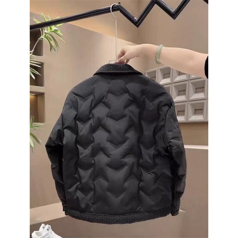 (网图)男士衬衫领设计麦穗纹理羽绒服轻奢时尚保暖313B-2568-P145,男装衬衫,星座313B