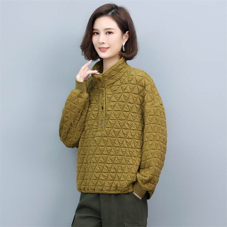 2023年秋季新款潮韩版休闲百搭加厚保暖卫衣女士显瘦宽松打底衫棉,女装卫衣/绒衫,简韵佳