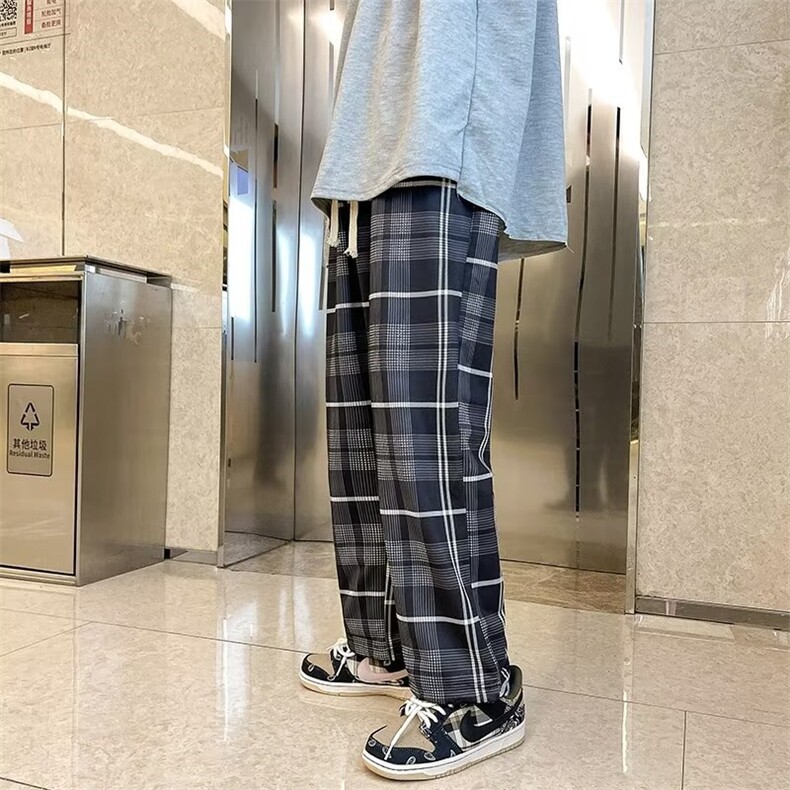 2024春夏装新款格子九分裤休闲裤GK2116-P26,男装休闲裤,星座1109-3