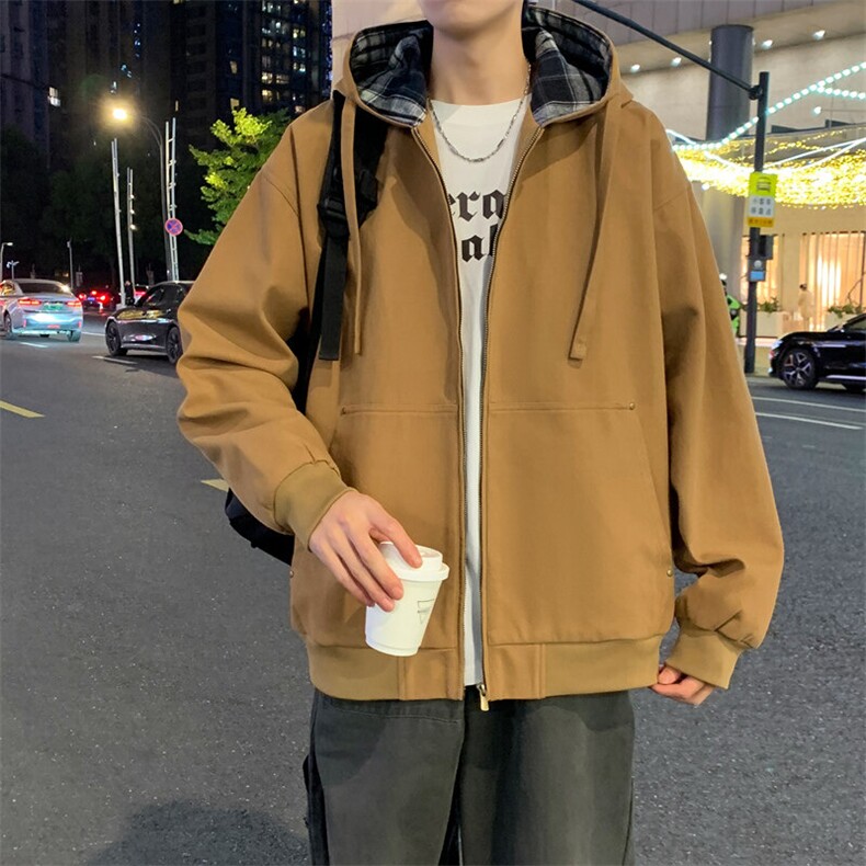 2025春季新款夹克男工装青少年宽松外套冲锋衣A02517-P85,男装夹克,星座308B-2