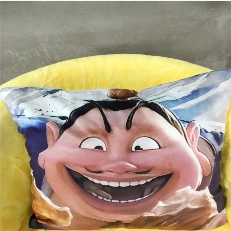方形抱枕（带内胆）坐垫，嘉然毛绒玩具