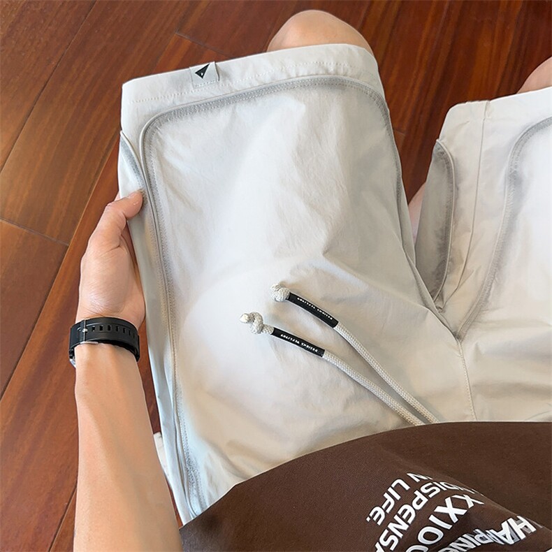 B3533117P45夏季新款脏脏大码男士速干宽松五分裤男黑色,男装牛仔裤,电商B353