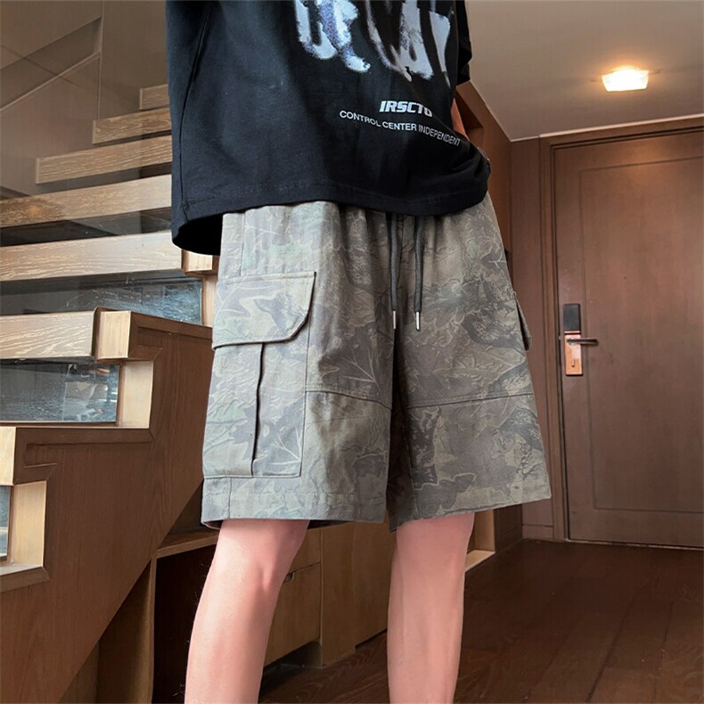 特P45无差价 新款夏季潮流百搭时尚休闲短裤-HK7753 酒店风图片