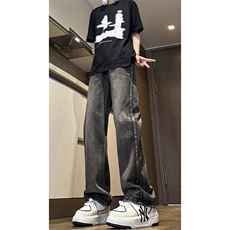 XZ-221-1/K311/P55美式复古痞帅显瘦直筒微喇休闲牛仔裤，男装牛仔裤，星座221-1