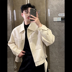 春秋新款韩版夹克男休闲短款宽松翻领大口袋外套潮流JK9102-特60，男装夹克，电商B267