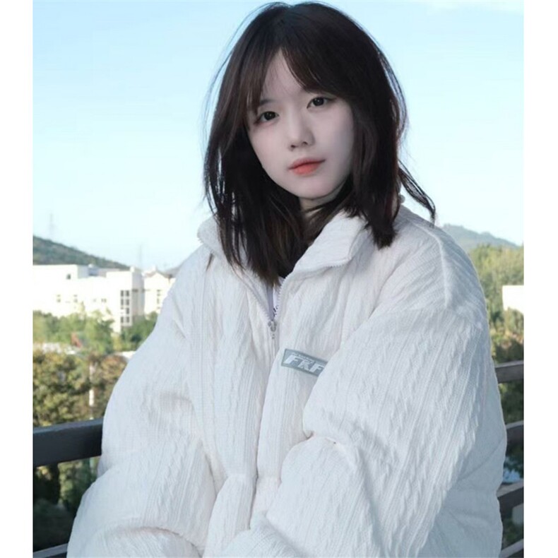 冬季新款加厚字母立领面包服棉衣女学生韩版宽松棉服外套MA8010,男装棉衣,星座1116A（原606A-3）
