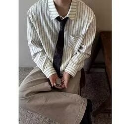 衬衫男情侣外套慵懒时尚港风潮流休闲流行新款气质帅气潮牌图片