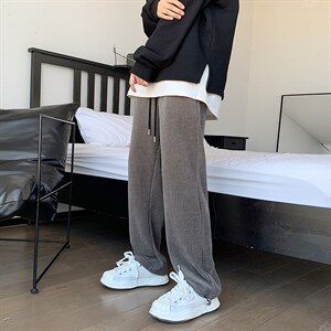 男春季休闲裤雪尼尔面料K33P30