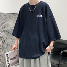 Q11232-P30春夏季七分袖t恤男大码五分袖男短袖中袖大皂风，男装T恤，电商A040