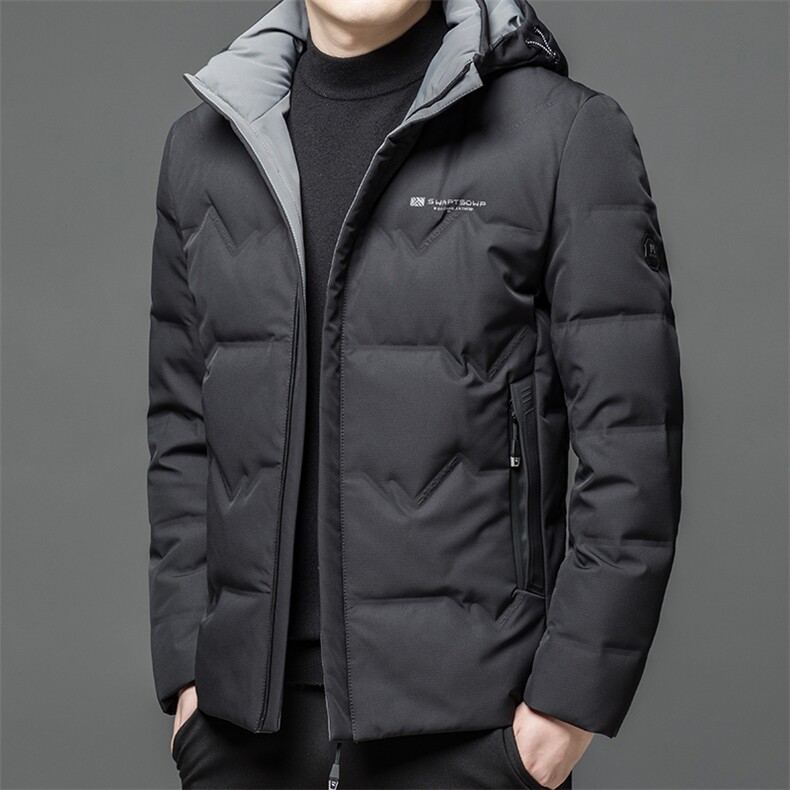 羽绒服男士新款秋冬季宽松休闲中青年保暖立领外套FF8233-P275,男装羽绒服,星座1105-3