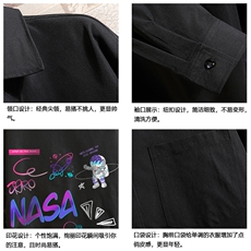 CS15186-P38加绒款-P48长袖衬衫男士大码宽松衬衣男寸衫砖墙，男装衬衫，电商A040A