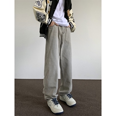 美式vibe裤子春季牛仔裤男款新款修身显瘦微喇直筒裤女16334-p40，男装牛仔裤，星座1008