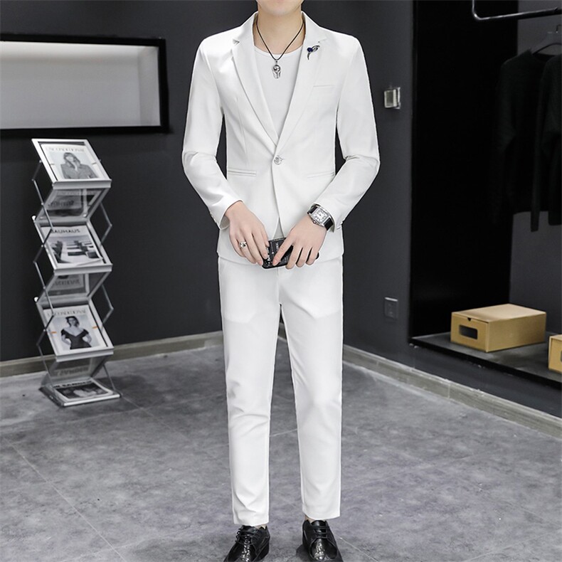 T832-P120秋装时尚男士纯色西服两件套装职业装西服,男装西服,星座507A（原星座306B-2）