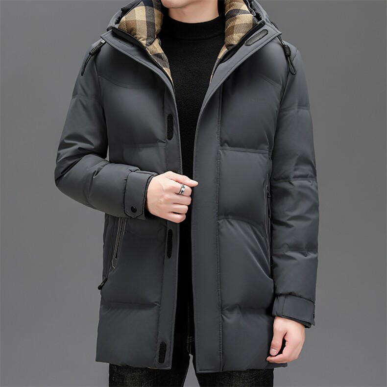 BZC2396钱塘2020-2时尚休闲简约冬季厚款中年男士羽绒服P300,男装羽绒服,钱塘207-2
