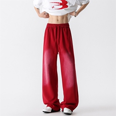 休闲裤男春夏新款港风宽松水洗棉卫裤运动裤CK8306-特P40，男装休闲裤，星座214-3