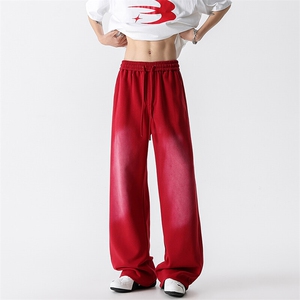 休闲裤男春夏新款港风宽松水洗棉卫裤运动裤CK8306-特P40图片