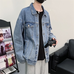 2025春装港风中性男女夹克破洞牛仔衣JK13P70