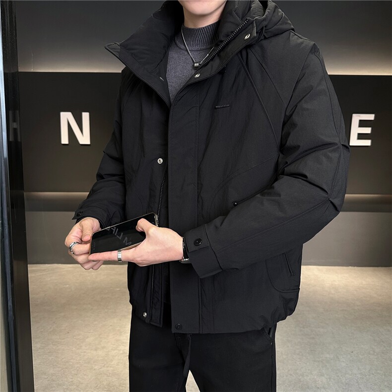 冬季新品男士日系阔版冲风衣羽绒服数据款【标50控活动价298】,男装风衣,星座414（原B263）