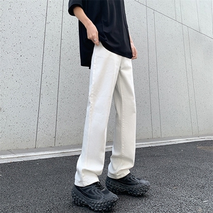 港风大码美式高街修身直筒男女高腰牛仔裤 XZ213-NZ7097-P60控88图片