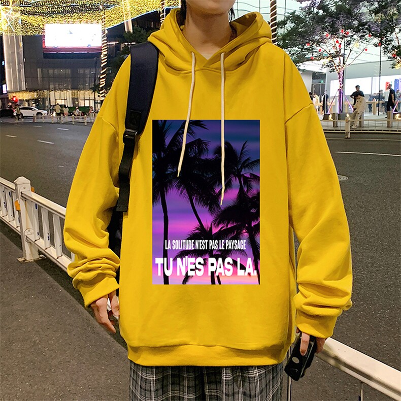 WY2195-P35加绒款-P40纯棉连帽卫衣男大码运动帽衫宽松薄外套男,男装卫衣,电商A040