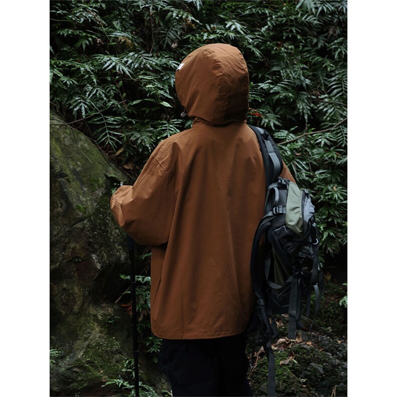 三防山系户外露营春秋纯色夹克外套冲锋衣JK668-P75-控108,男装夹克,电商A021