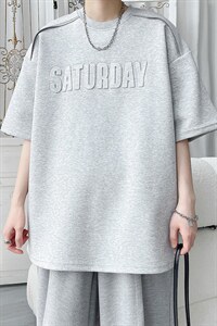 212A-T2580 特25批48 新款钢印字母经典百搭T恤男女通用短袖图片