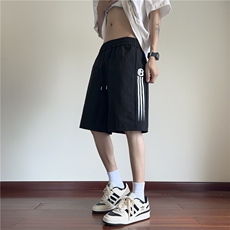 2025夏季新款潮流速干印花宽松休闲五分裤B315-K24177-特p30控58，男装牛仔裤，电商B315