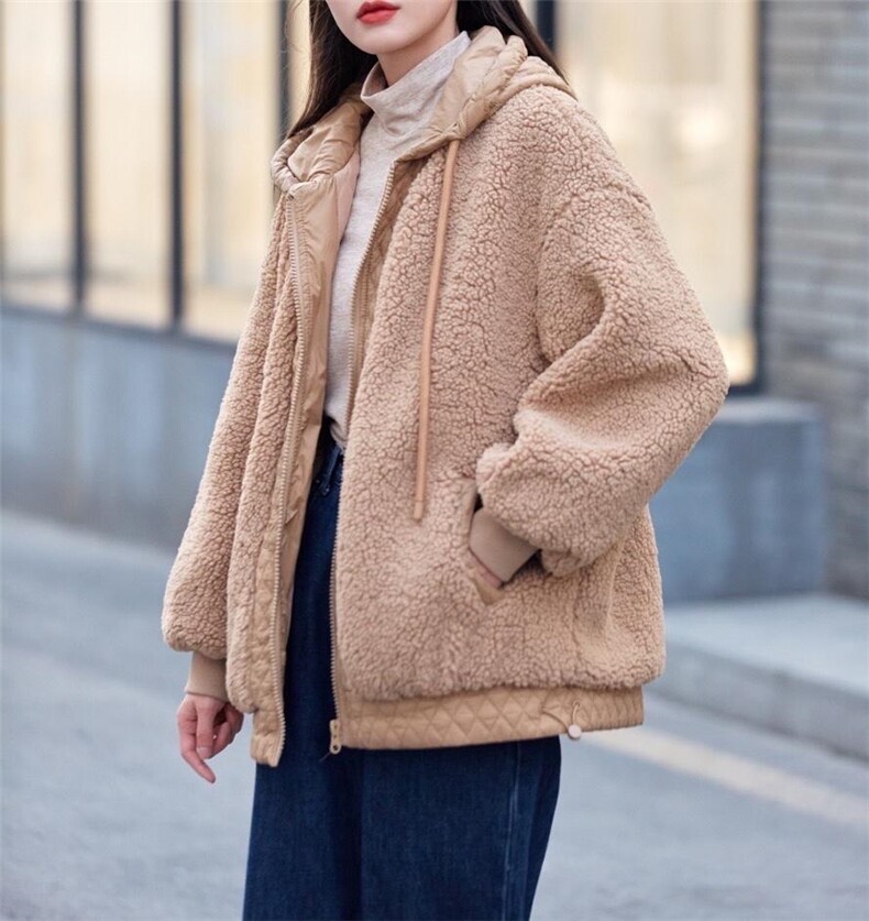 羊羔毛外套，其它，对左