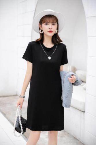 【夏季新款】T恤连衣裙牛仔半裙两件套，女装T恤，笑思源