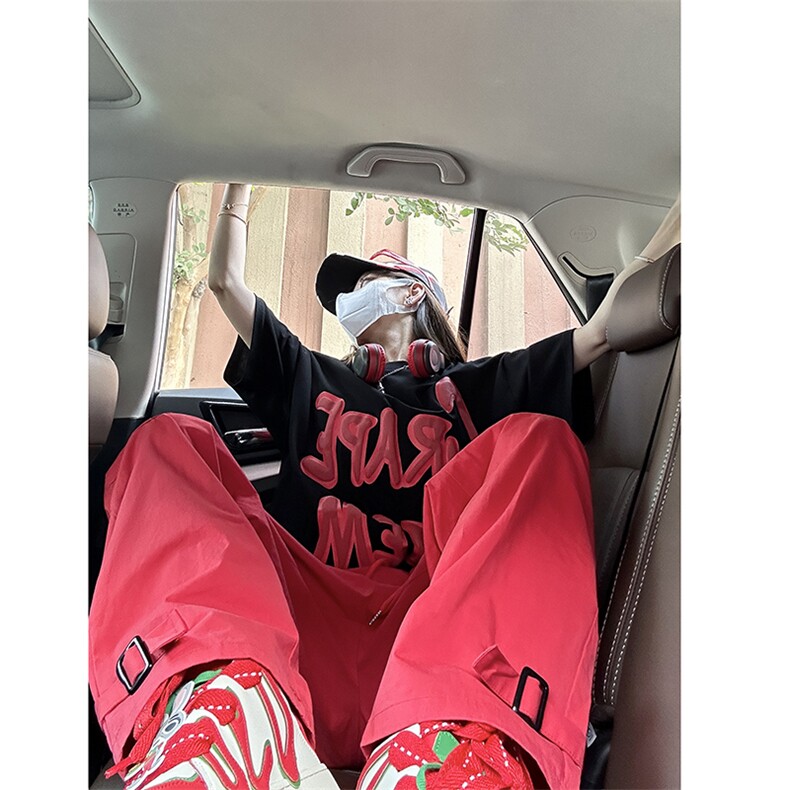 B221美式ins街头hiphop宽松休闲多口袋工装裤子LK23120-P65控88,男装休闲裤,电商B221