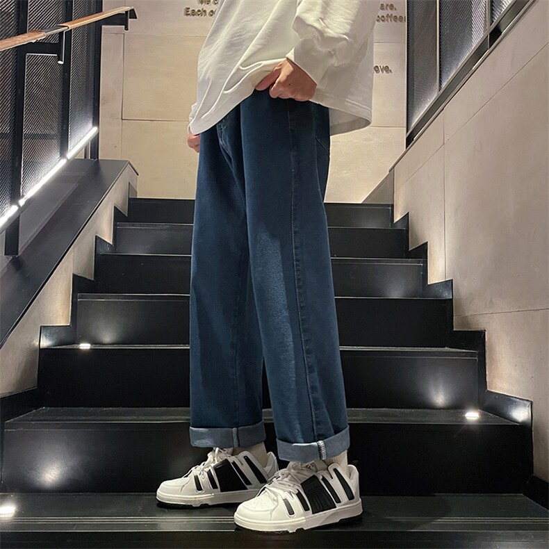 美式高街牛仔裤宽松中性男女潮牌个性显高休闲裤B381-1/722/p48,男装牛仔裤,电商B381-1