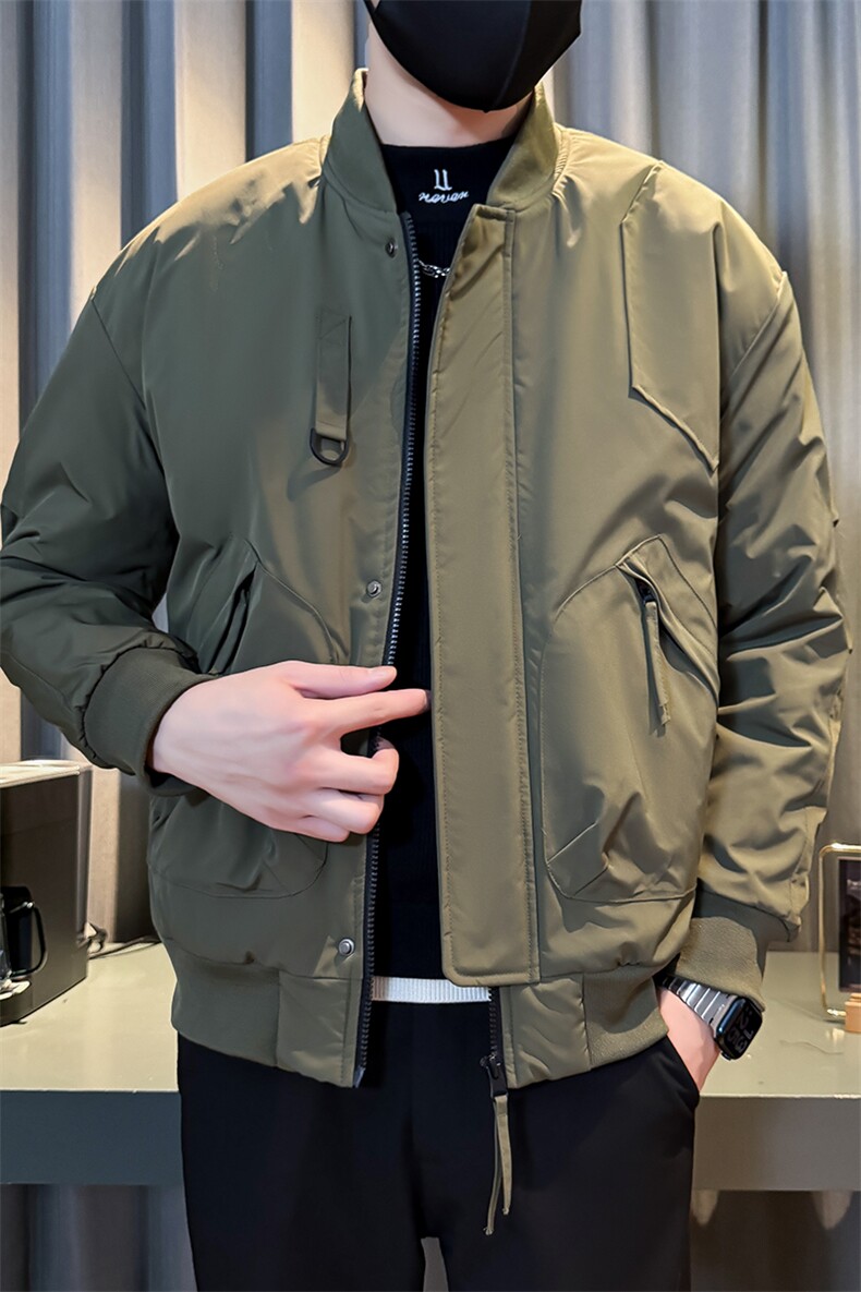 秋冬夹克男时尚店主小伙风假二件潮男外套JK2408常规P78控128,男装夹克,星座301B-1