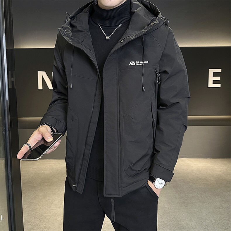 C13-P128秋冬夹棉绣花连帽棉衣冲锋夹克外套,男装夹克,星座703-1