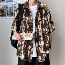 2024夏季新款防晒男士短袖衬衣休闲衬衫A158-CS611-P45，男装衬衫，电商A158-1